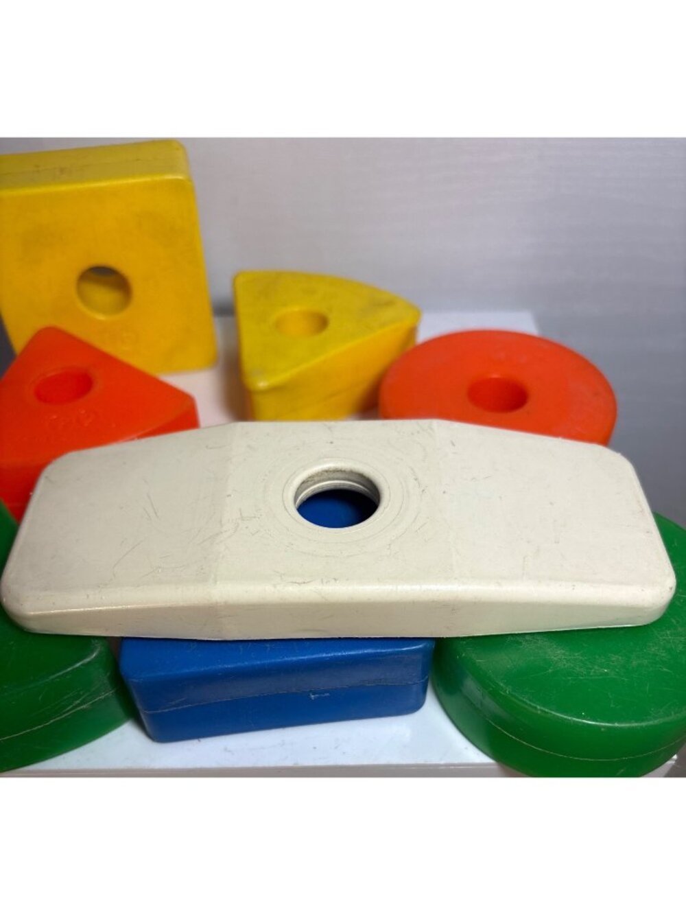 Vintage Fisher Price Creative Shape Sorting Blocks & Stacking Rings READ - Picture 5 of 15